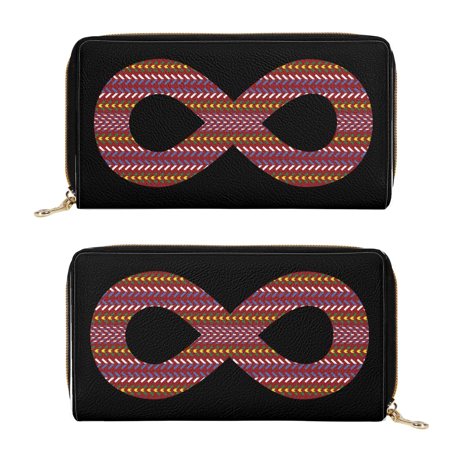 Métis Sash Infinity PU Zipper Wallet