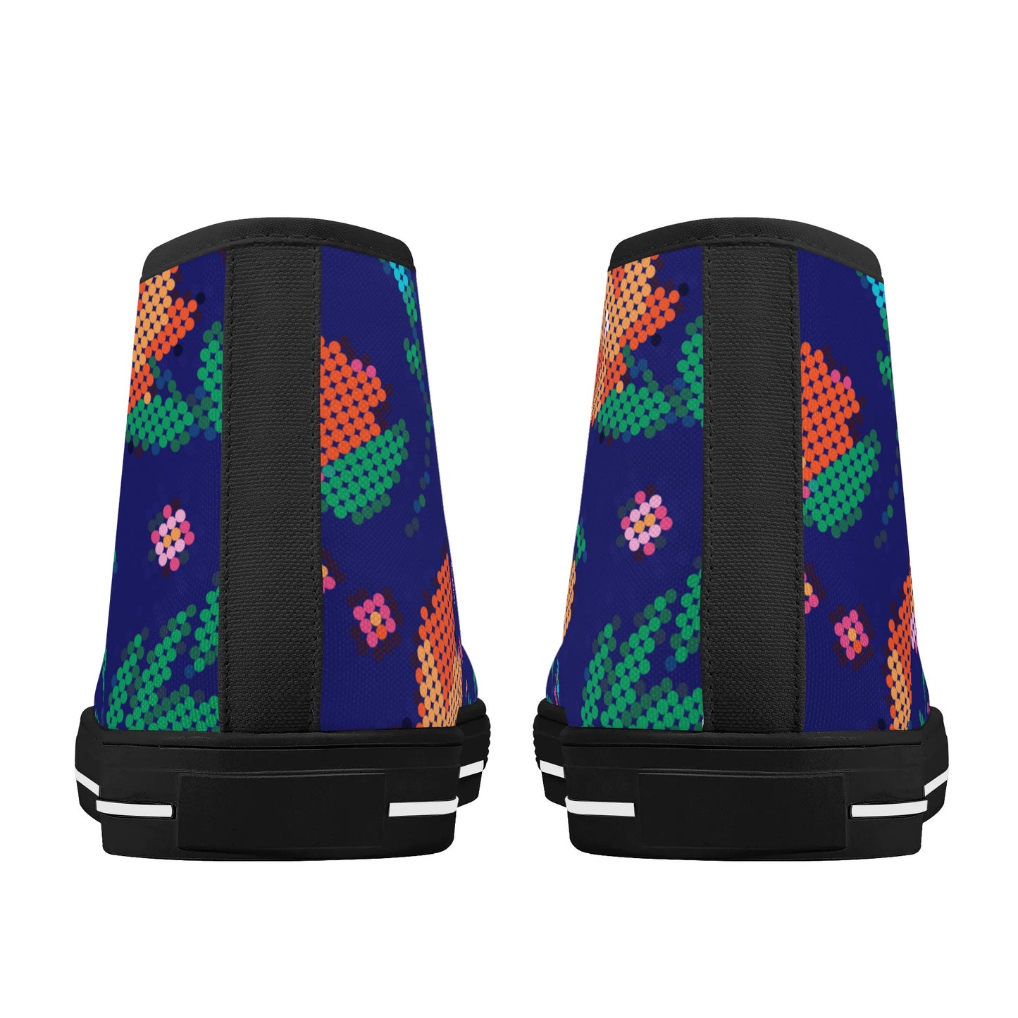 Women's Métis Digital Dotted Floral High Top Canvas Shoes