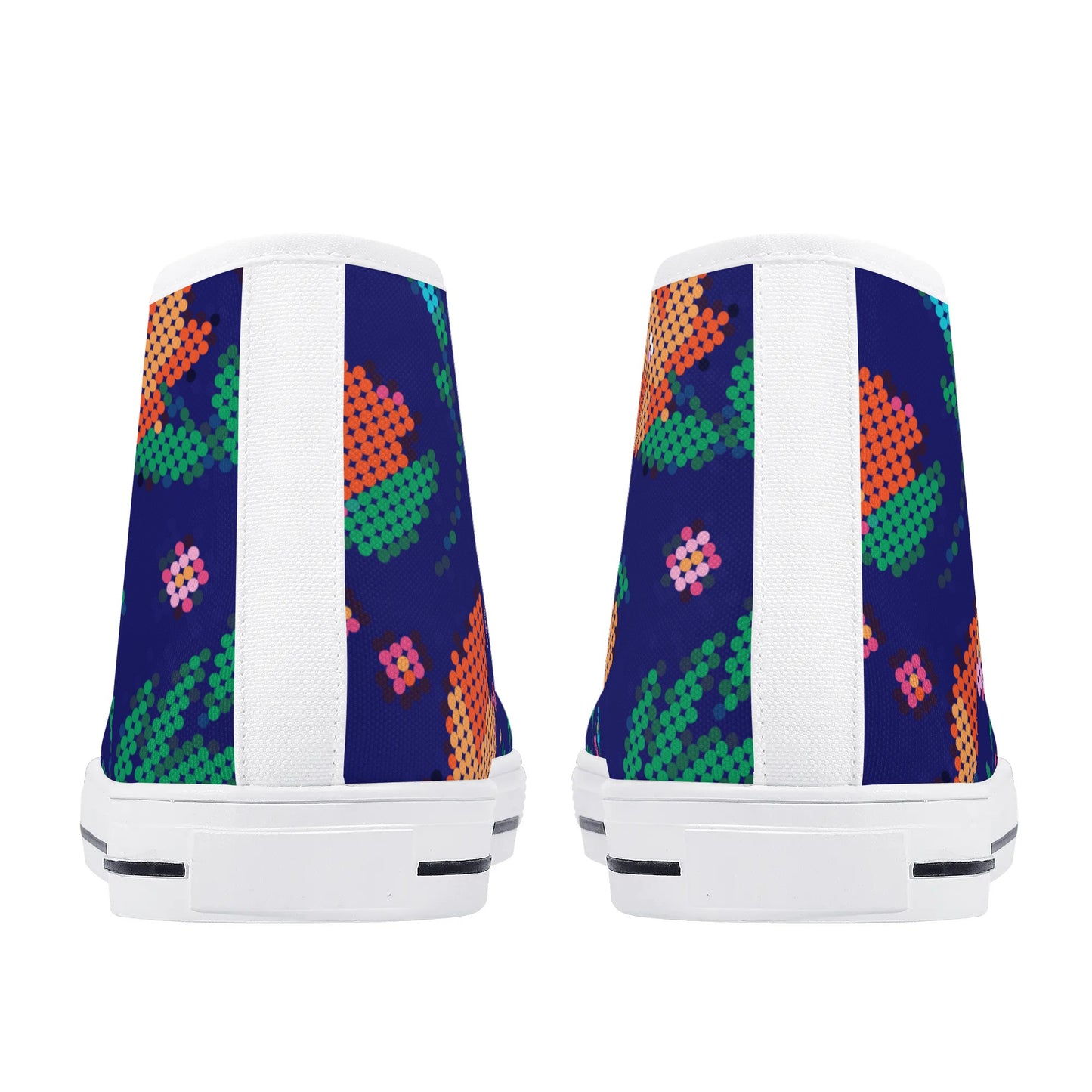 Women's Métis Digital Dotted Floral High Top Canvas Shoes