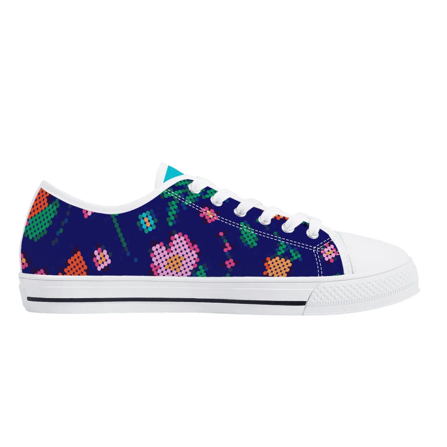 Women's Métis Digital Dotted Floral Low Top Canvas Shoes