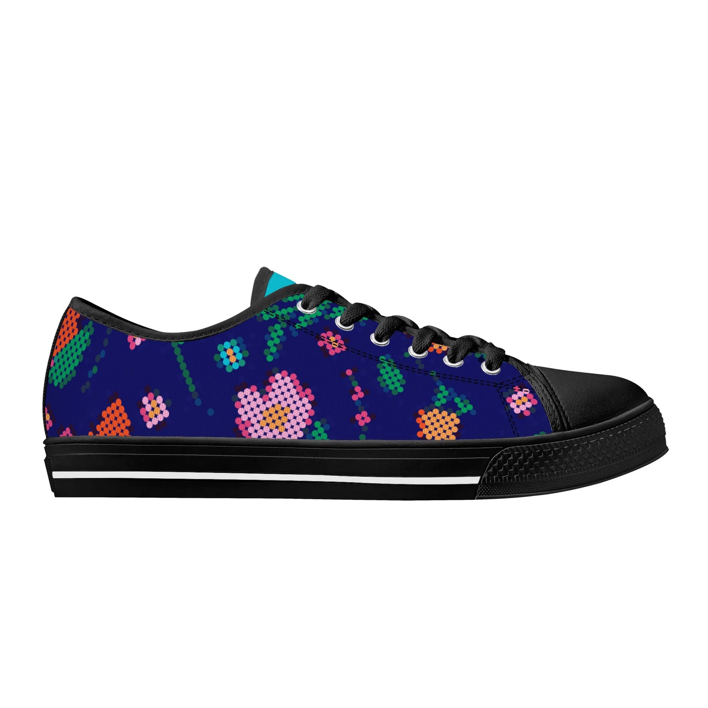 Women's Métis Digital Dotted Floral Low Top Canvas Shoes