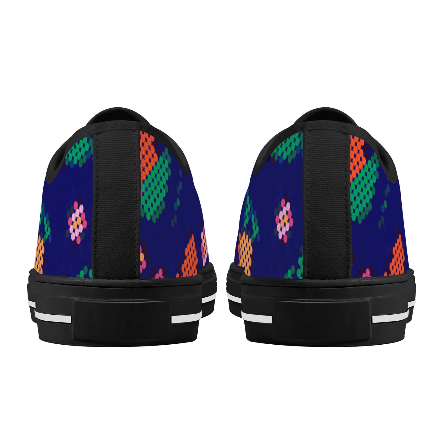 Women's Métis Digital Dotted Floral Low Top Canvas Shoes