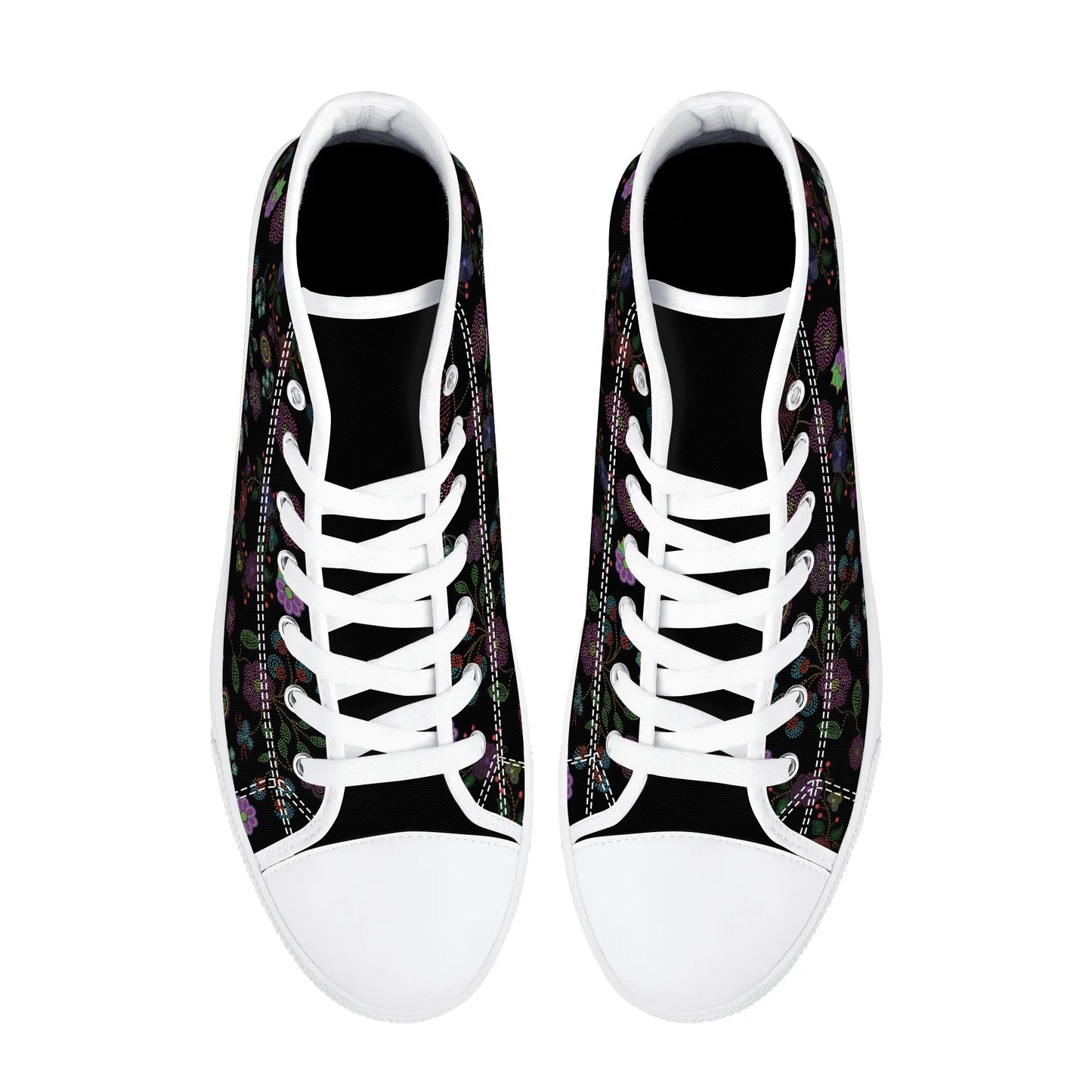 Women's Métis Floral Dotted High Top Canvas Shoes