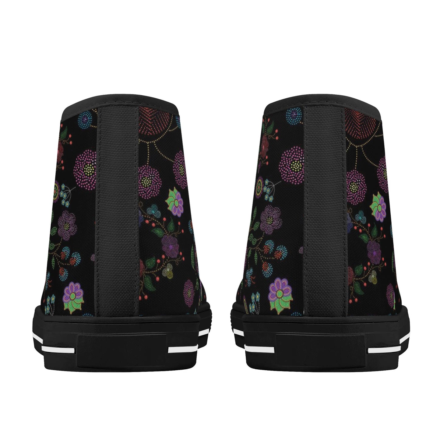 Women's Métis Floral Dotted High Top Canvas Shoes