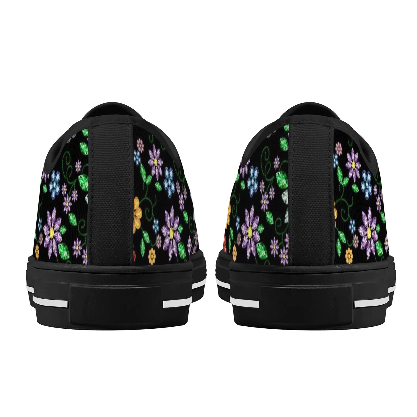 Women's Métis Inspired Floral Low Top Canvas Shoes