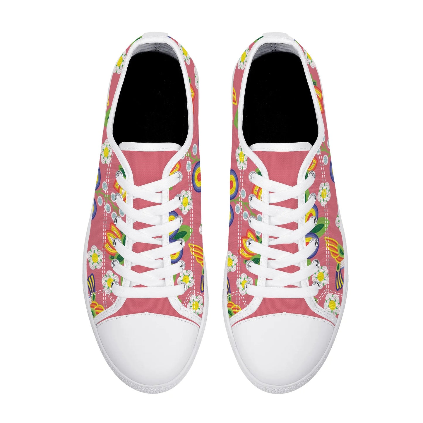 Women's Métis Floral Beaded Low Top Canvas Shoes