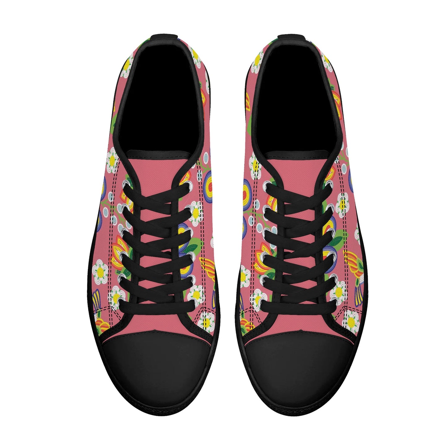 Women's Métis Floral Beaded Low Top Canvas Shoes