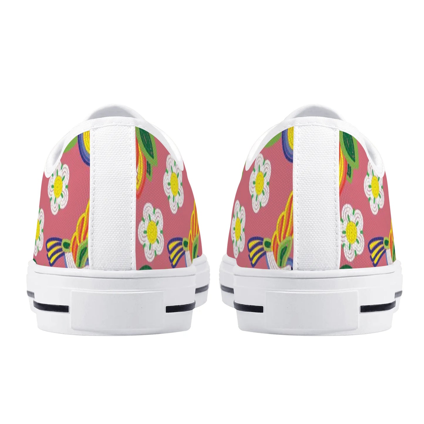 Women's Métis Floral Beaded Low Top Canvas Shoes