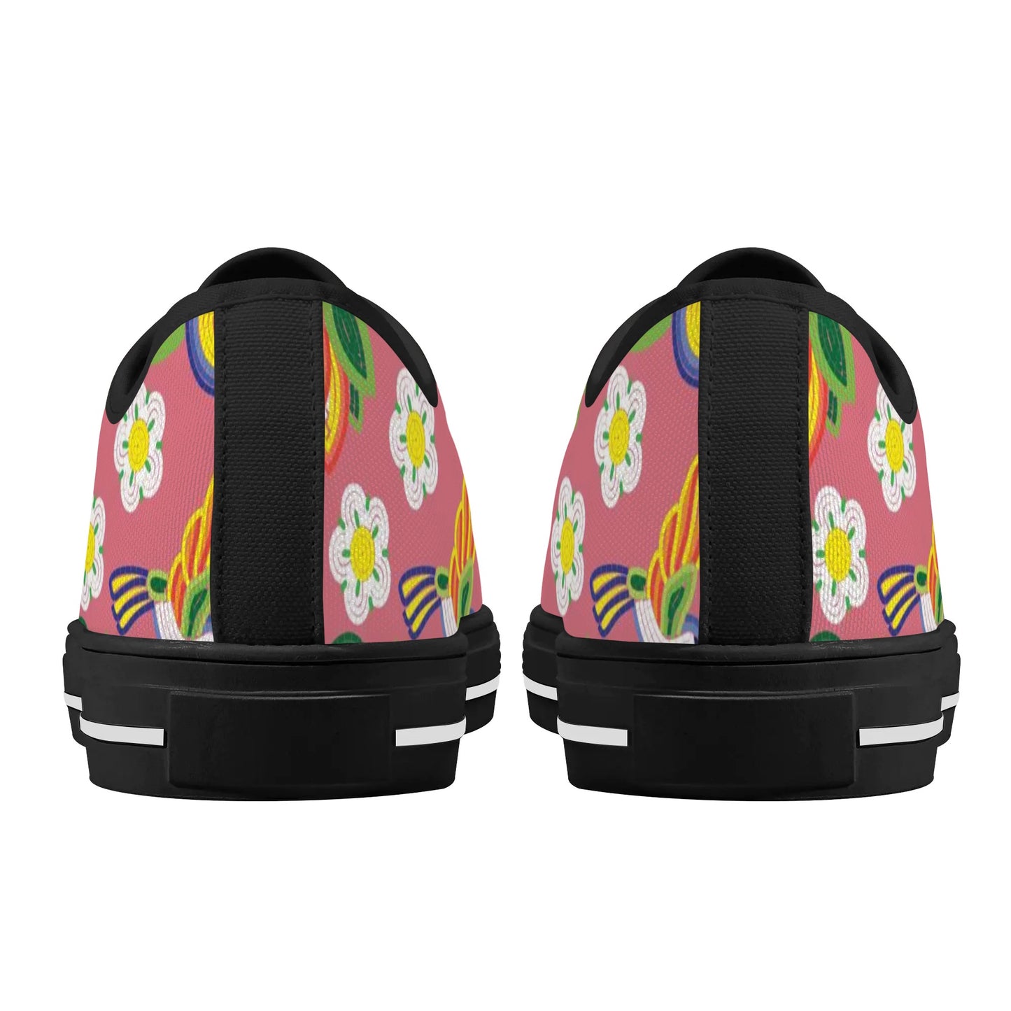 Women's Métis Floral Beaded Low Top Canvas Shoes