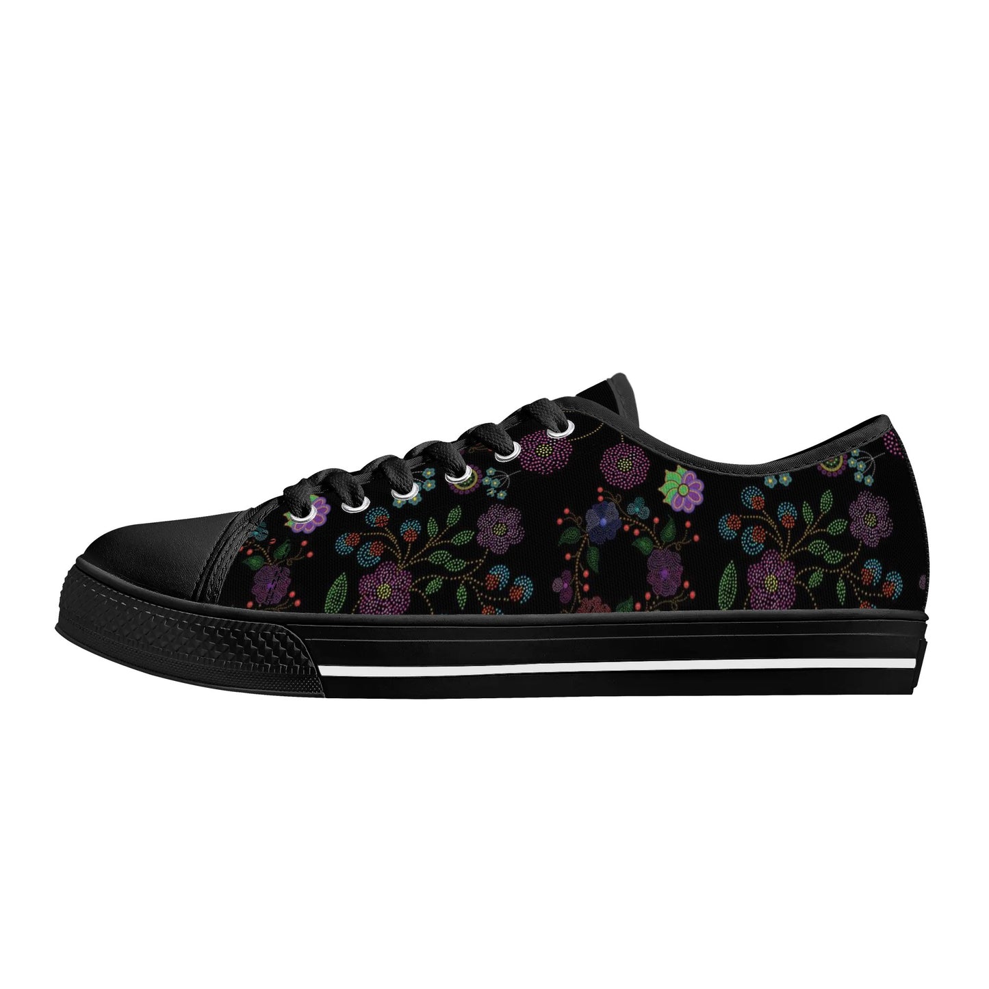 Women's Métis Floral Dotted Low Top Canvas Shoes