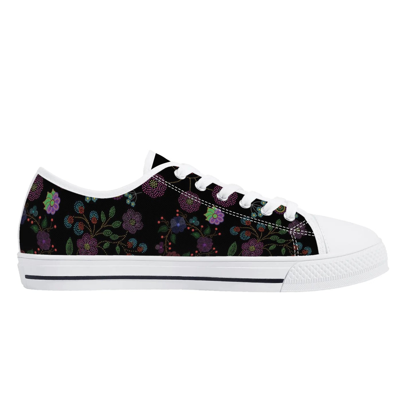 Women's Métis Floral Dotted Low Top Canvas Shoes