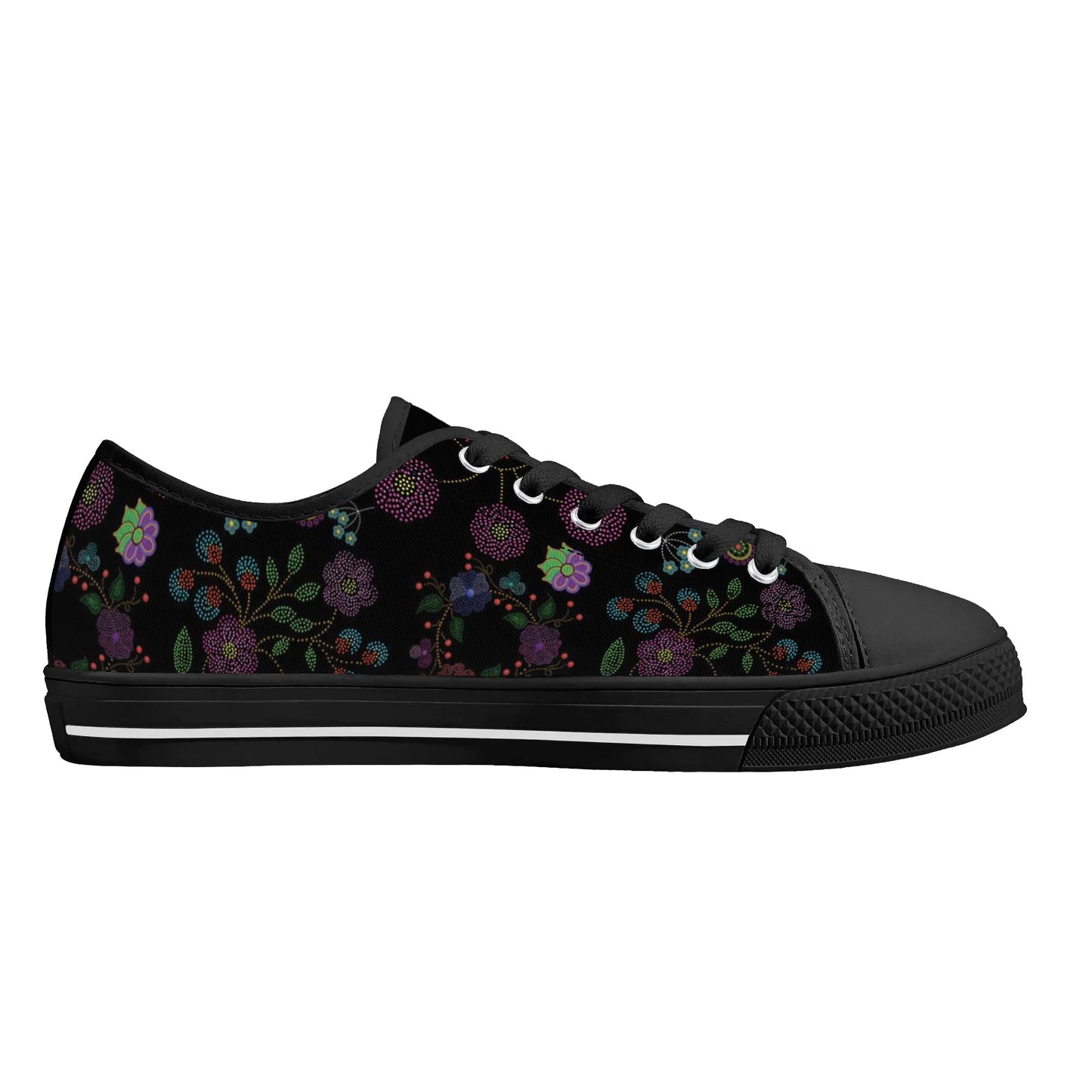 Women's Métis Floral Dotted Low Top Canvas Shoes