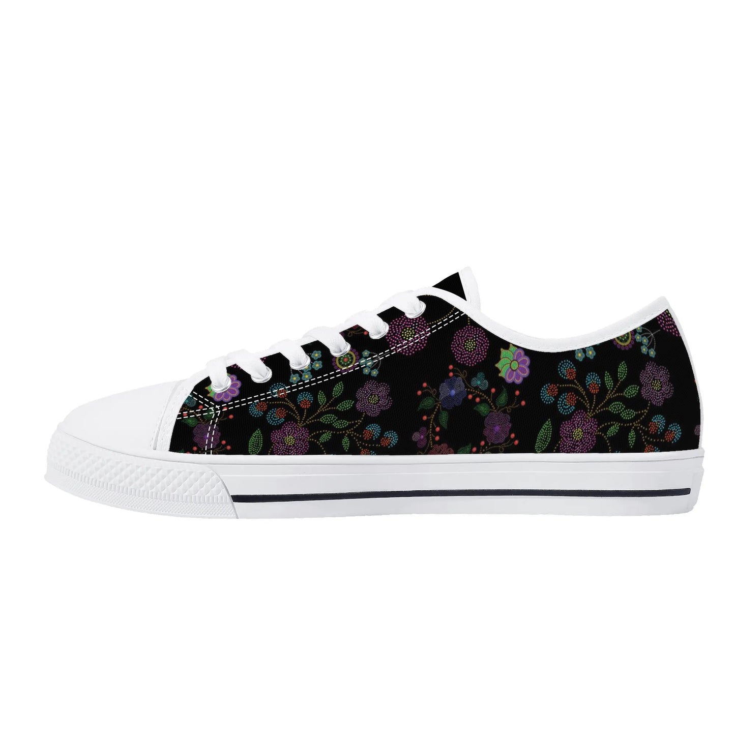 Women's Métis Floral Dotted Low Top Canvas Shoes