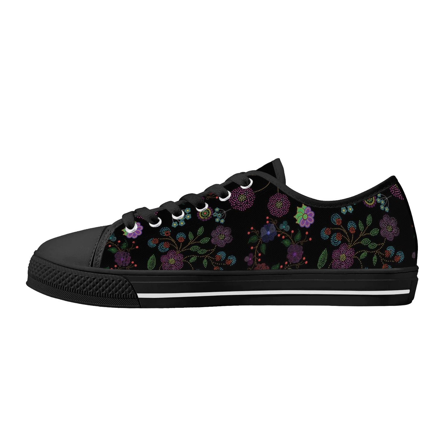 Women's Métis Floral Dotted Low Top Canvas Shoes