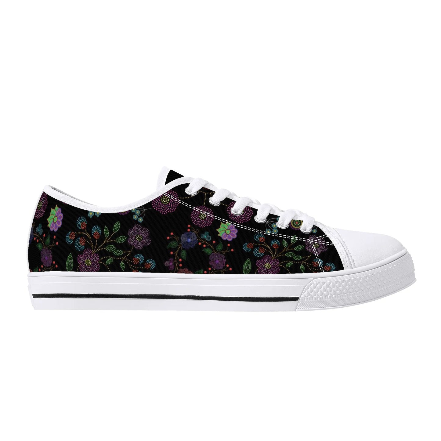 Women's Métis Floral Dotted Low Top Canvas Shoes