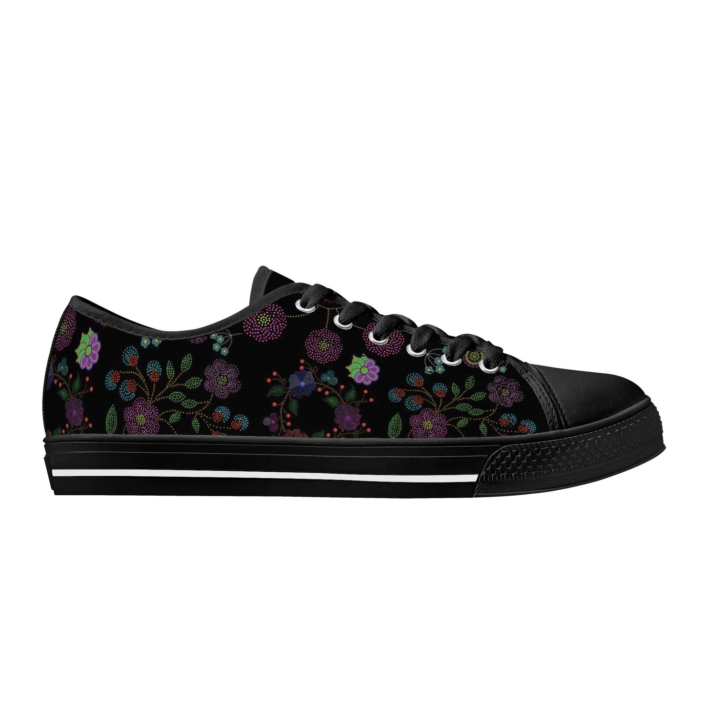 Women's Métis Floral Dotted Low Top Canvas Shoes