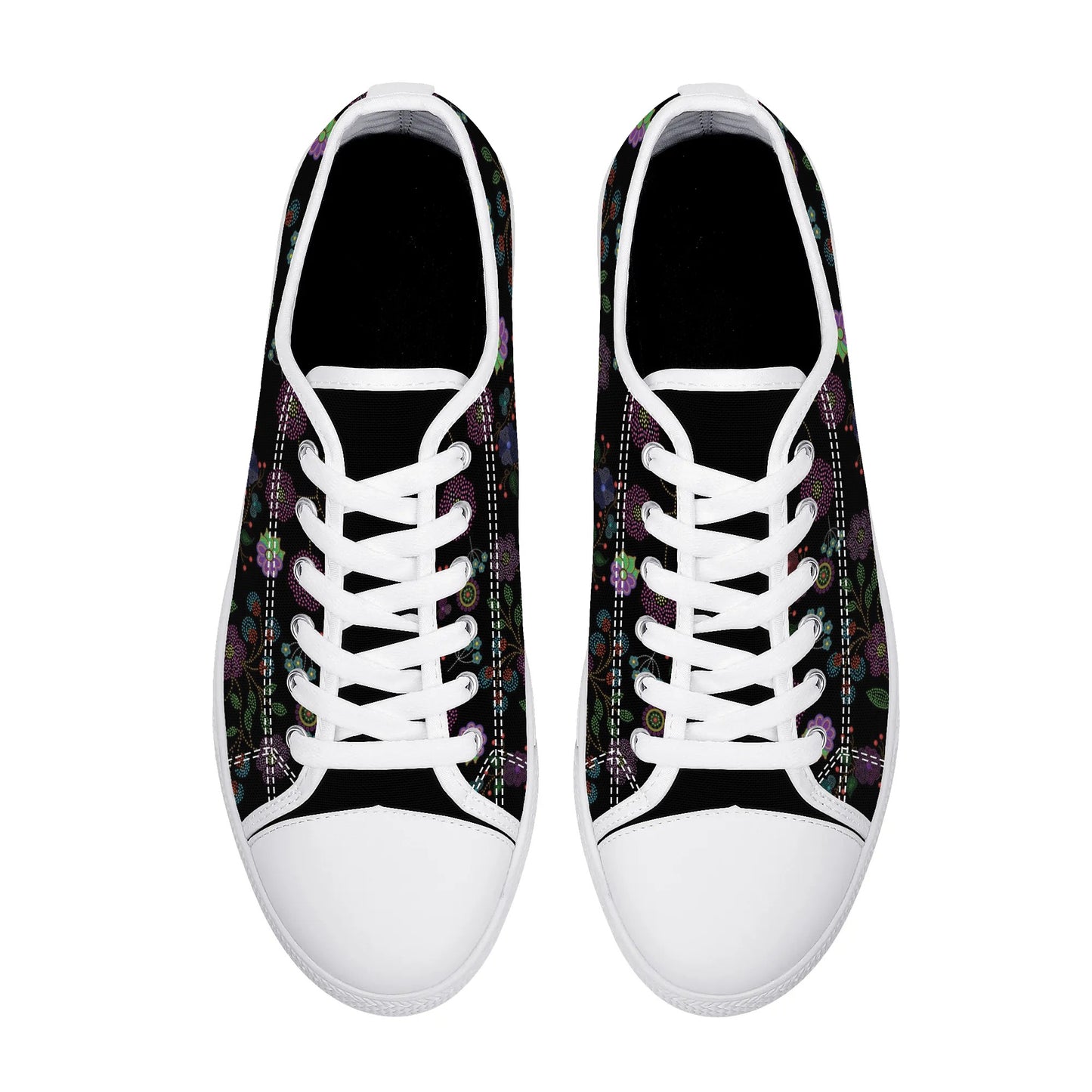 Women's Métis Floral Dotted Low Top Canvas Shoes