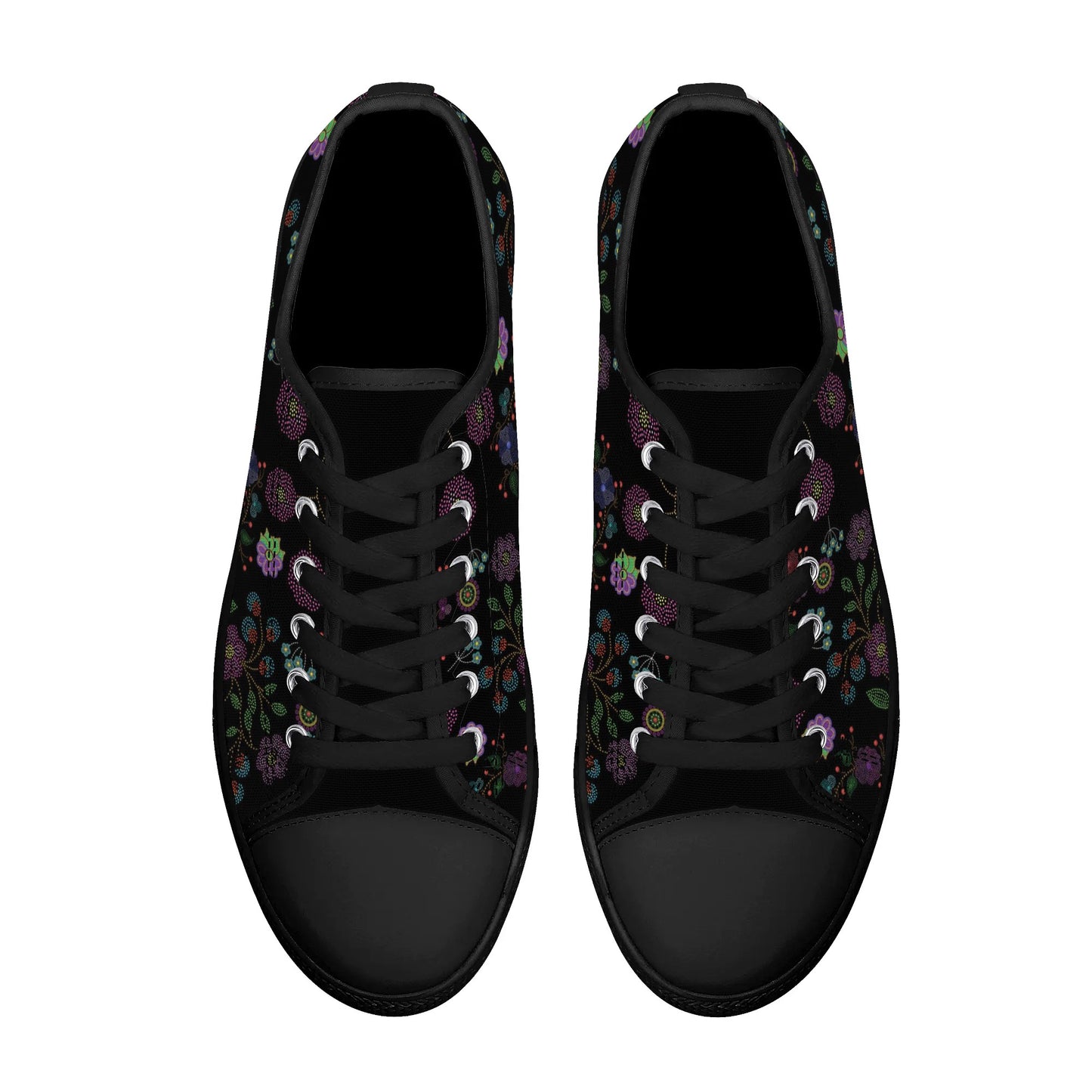 Women's Métis Floral Dotted Low Top Canvas Shoes