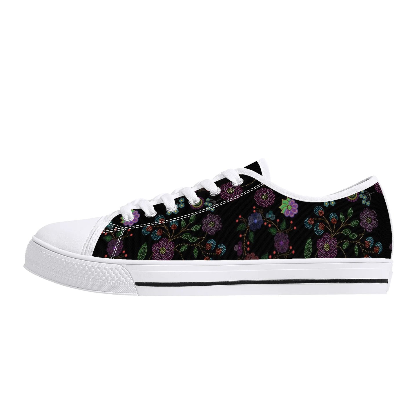 Women's Métis Floral Dotted Low Top Canvas Shoes