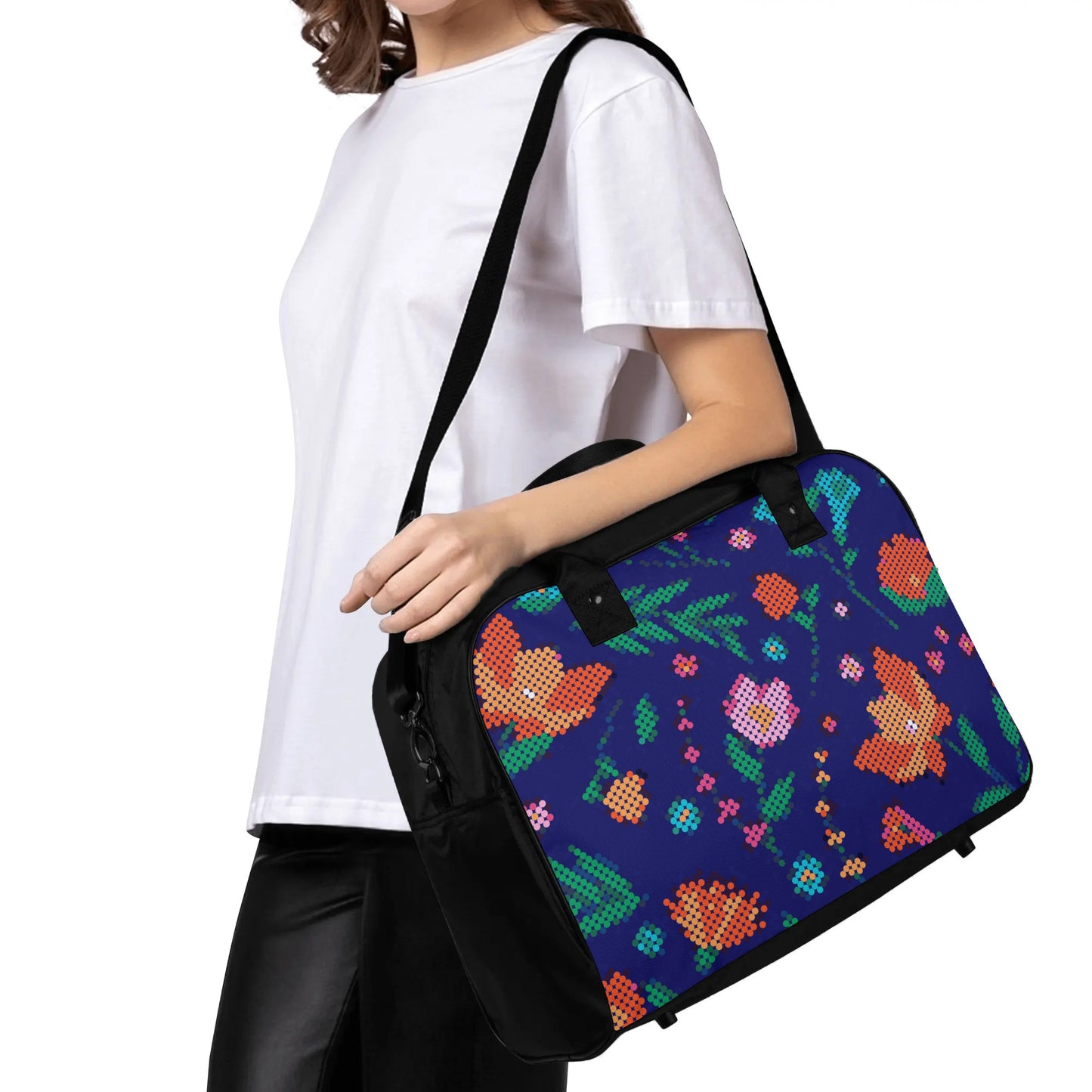 Métis Digital Dotted Floral Holdall Bag