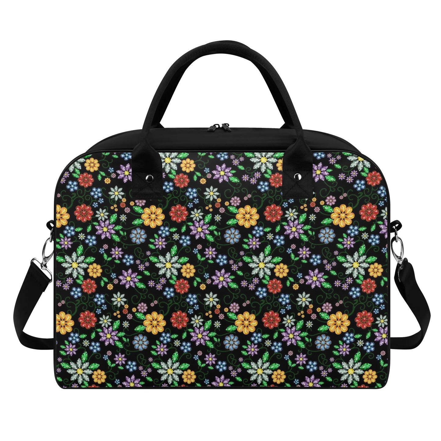 Métis Inspired Floral Beaded Holdall Bag