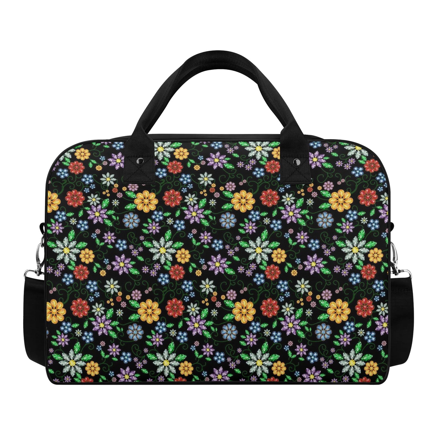 Métis Inspired Floral Beaded Holdall Bag