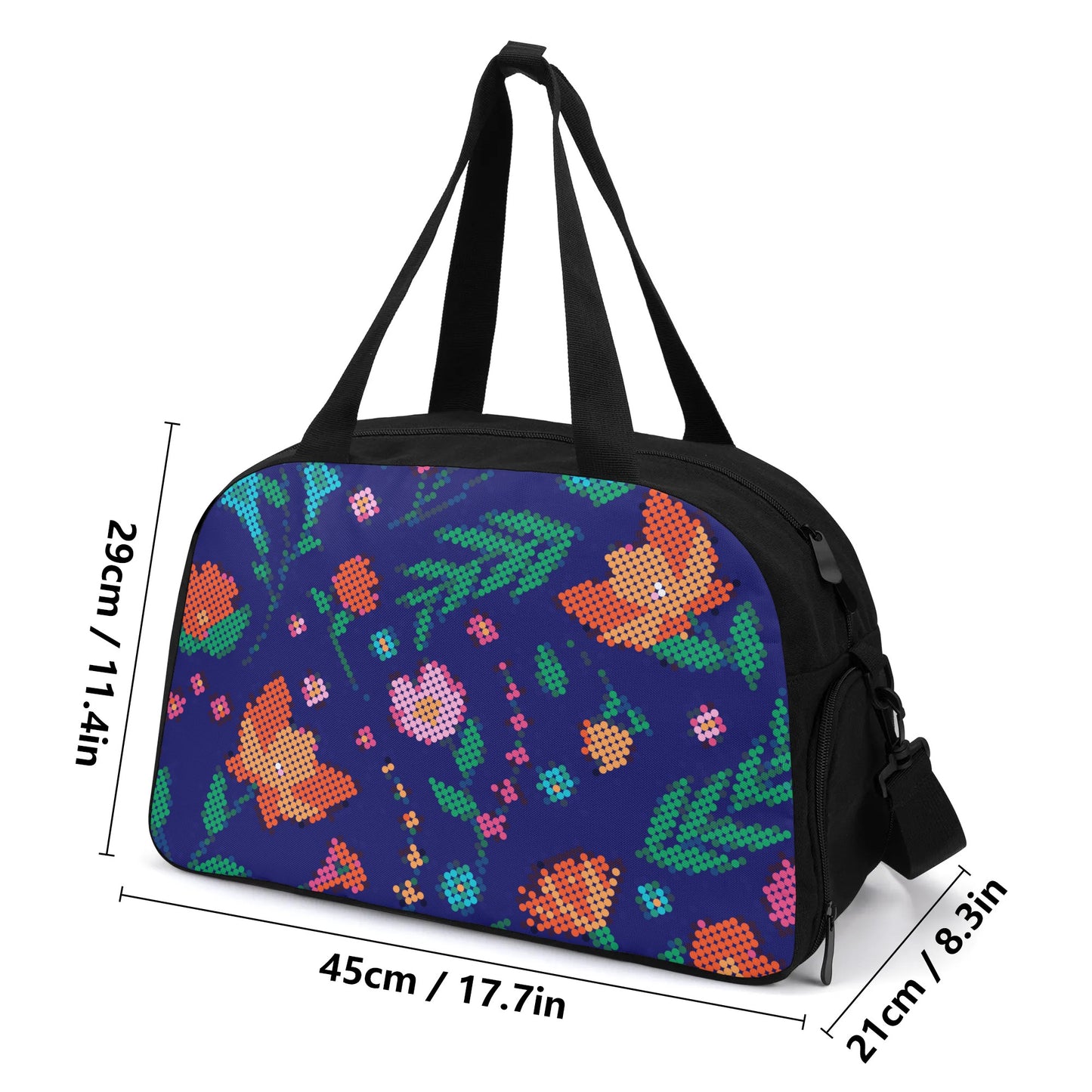 Métis Digital Dotted Floral Travel Bag