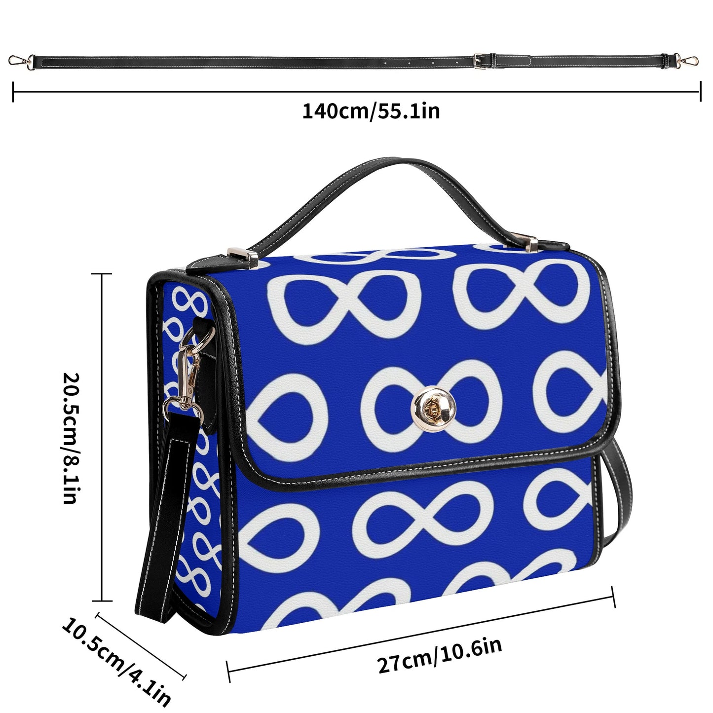 Métis Infinity PU Satchel Bag