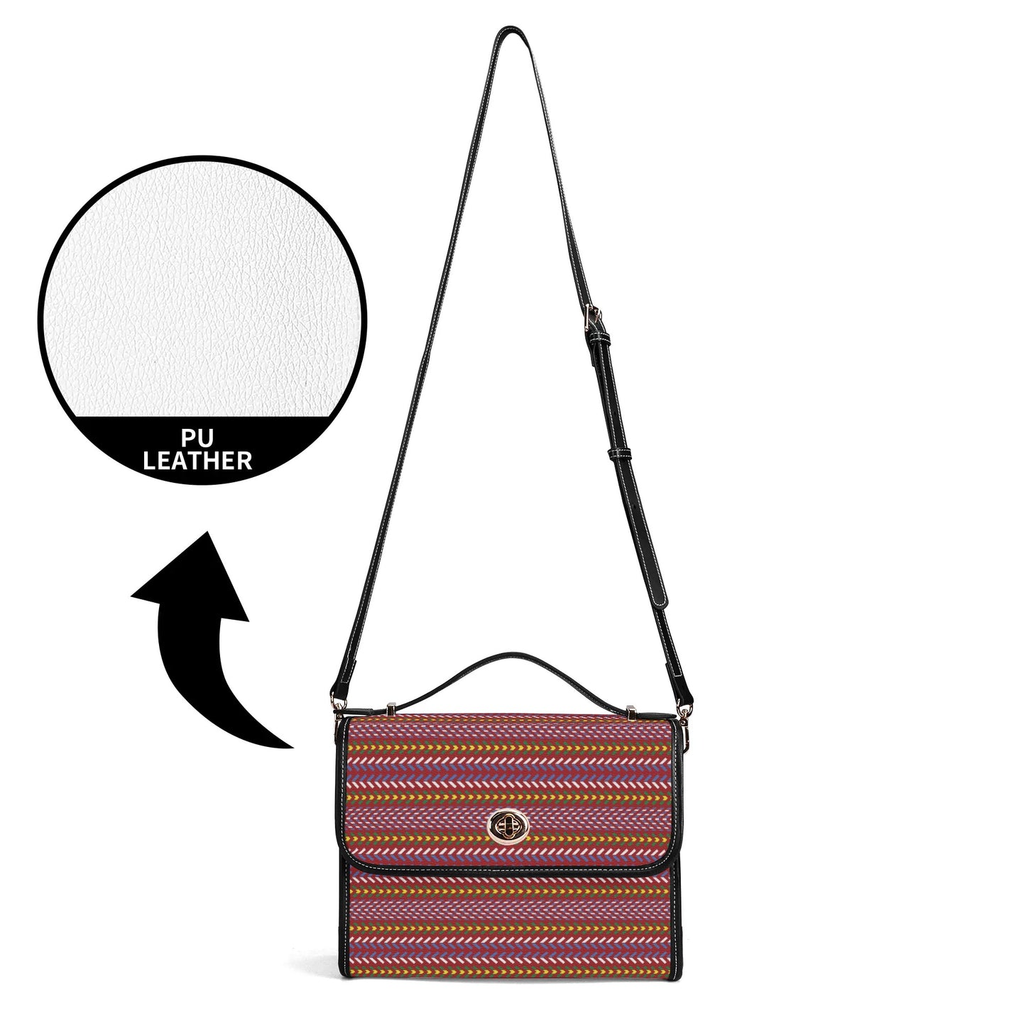 Métis Sash PU Satchel Bag