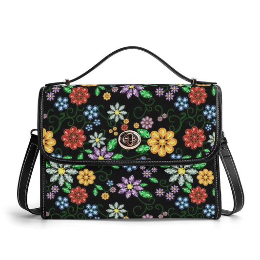 Métis Inspired Floral PU Satchel Bag