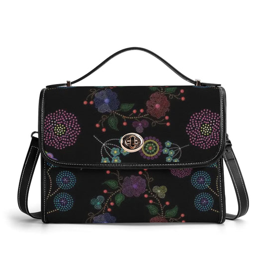 Métis Floral Dotted PU Satchel Bag