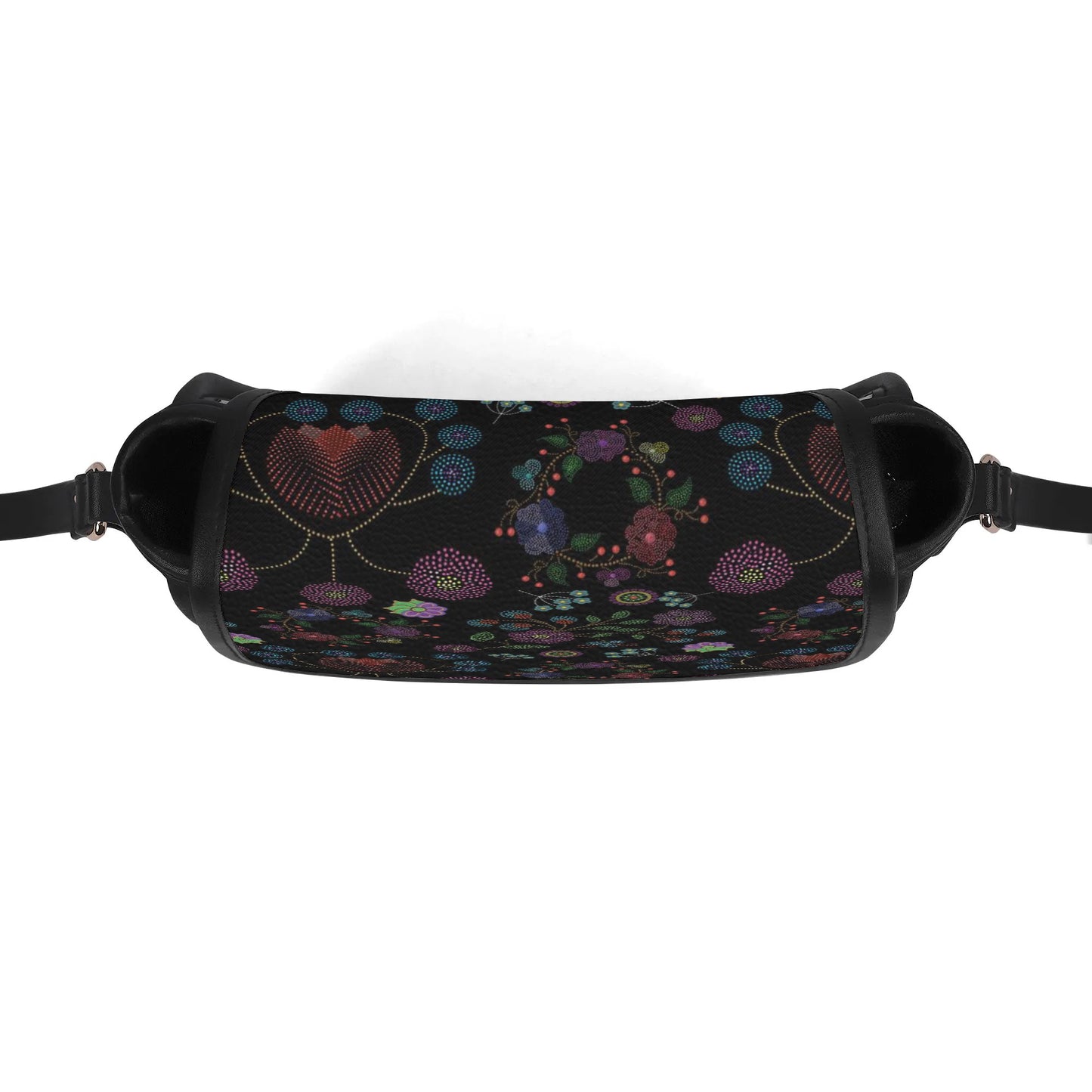 Métis Floral Dotted PU Saddle Bag