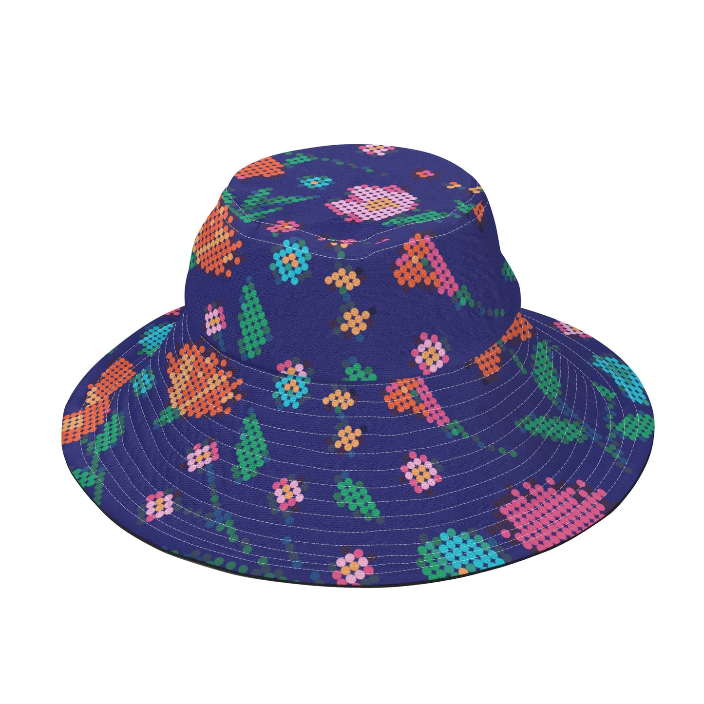 Métis Digital Dotted Floral Fishermen Bucket Hat