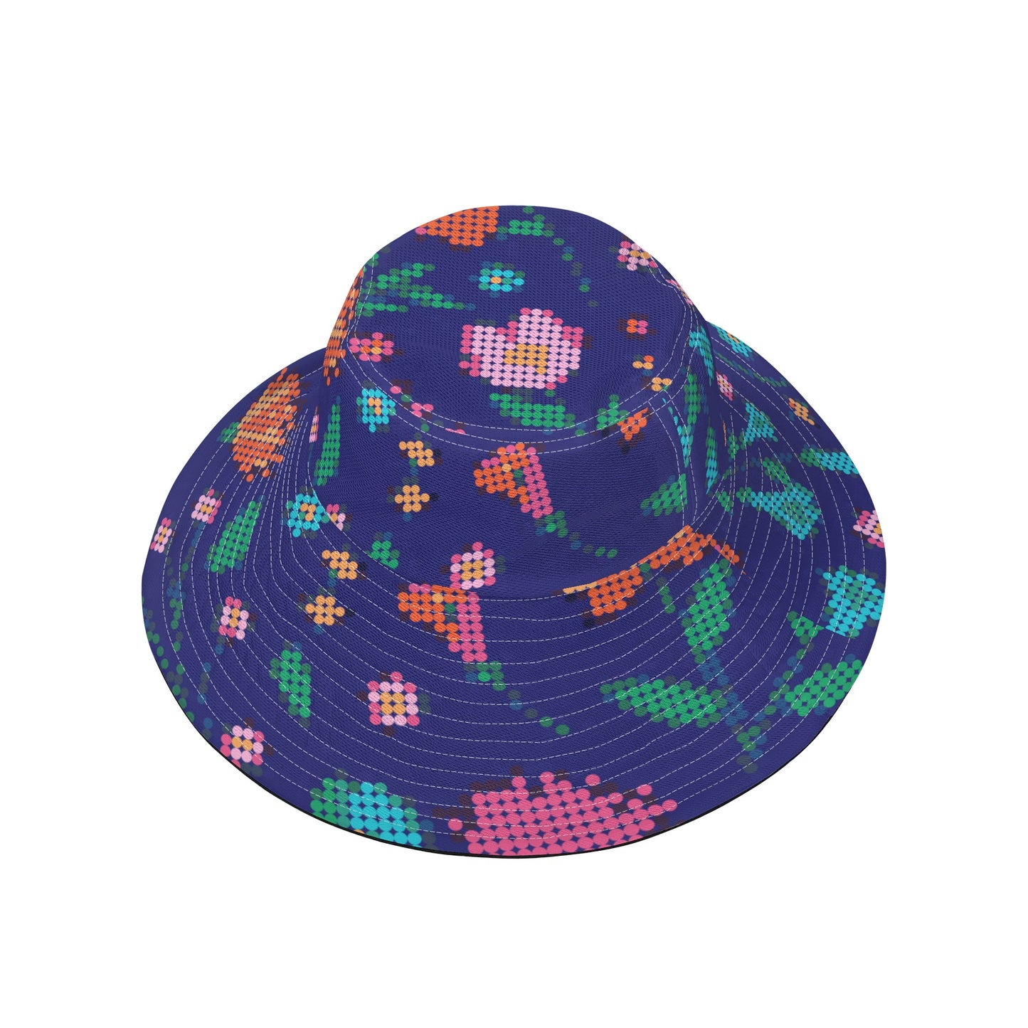 Métis Digital Dotted Floral Fishermen Bucket Hat