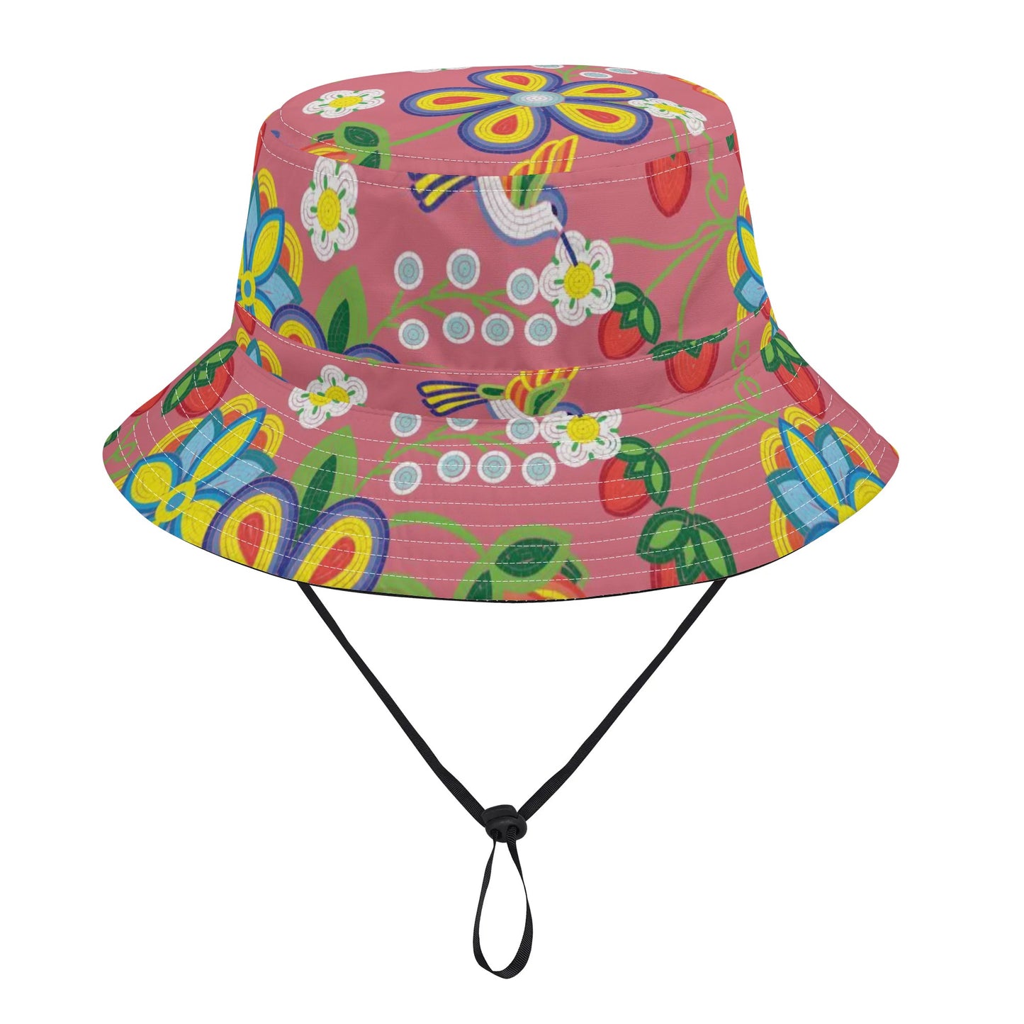 Métis Floral Beaded Adjustable Bucket Hat