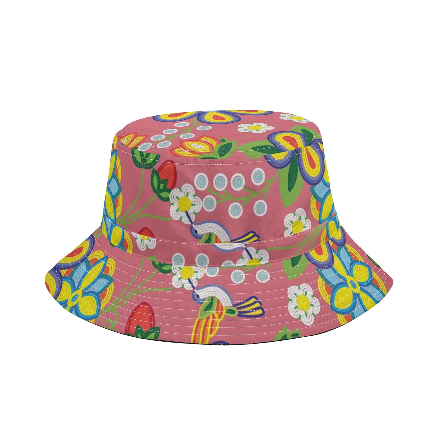 Métis Floral Beaded Adjustable Bucket Hat