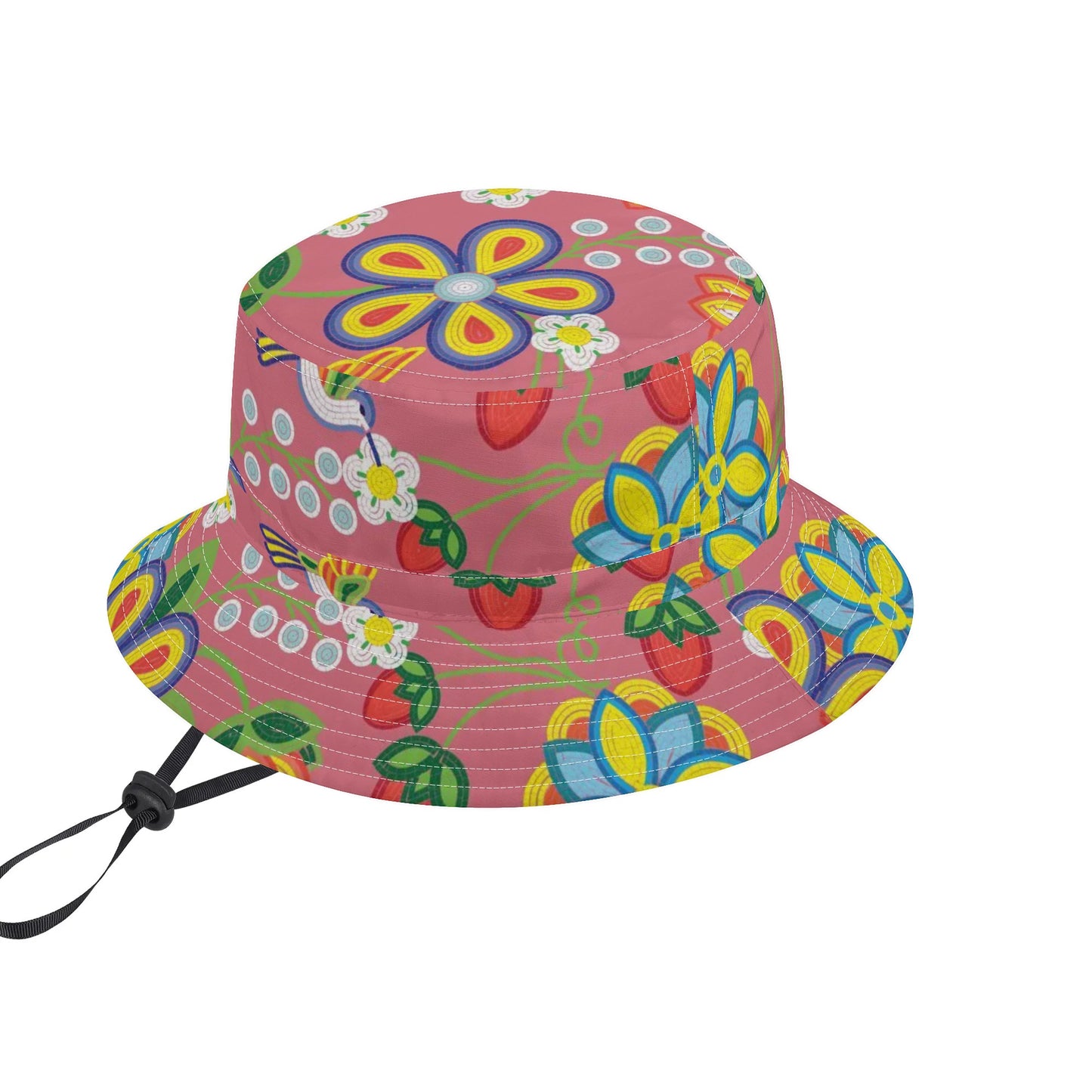 Métis Floral Beaded Adjustable Bucket Hat