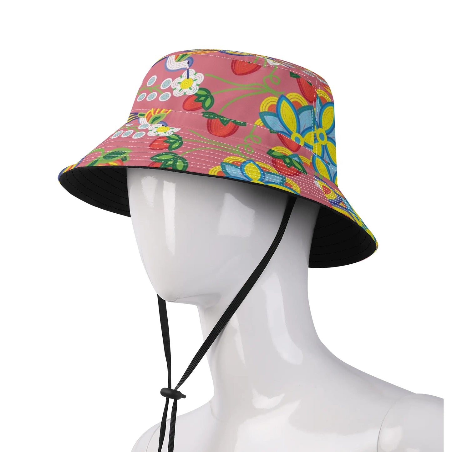 Métis Floral Beaded Adjustable Bucket Hat