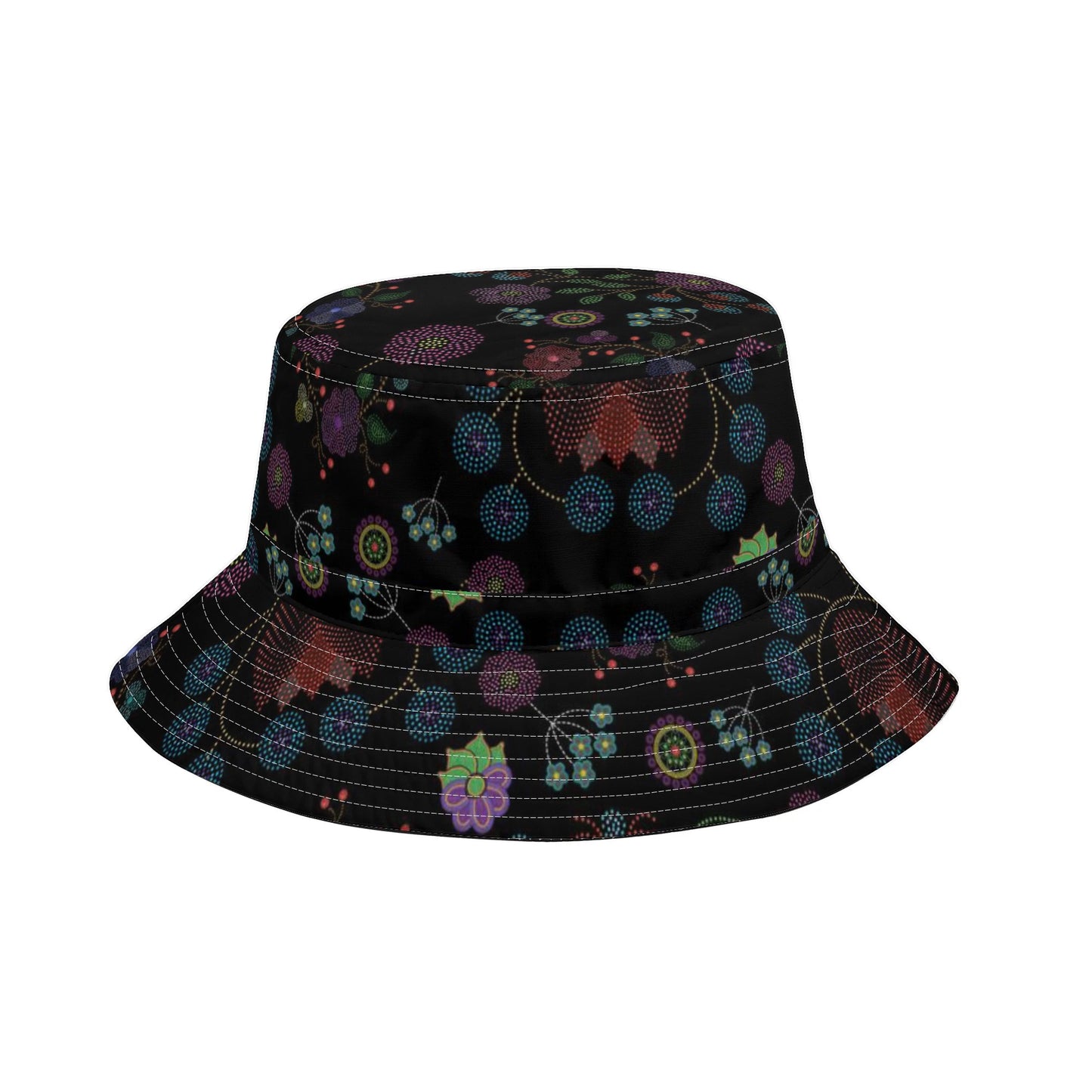 Métis Floral Dotted Adjustable Bucket Hat