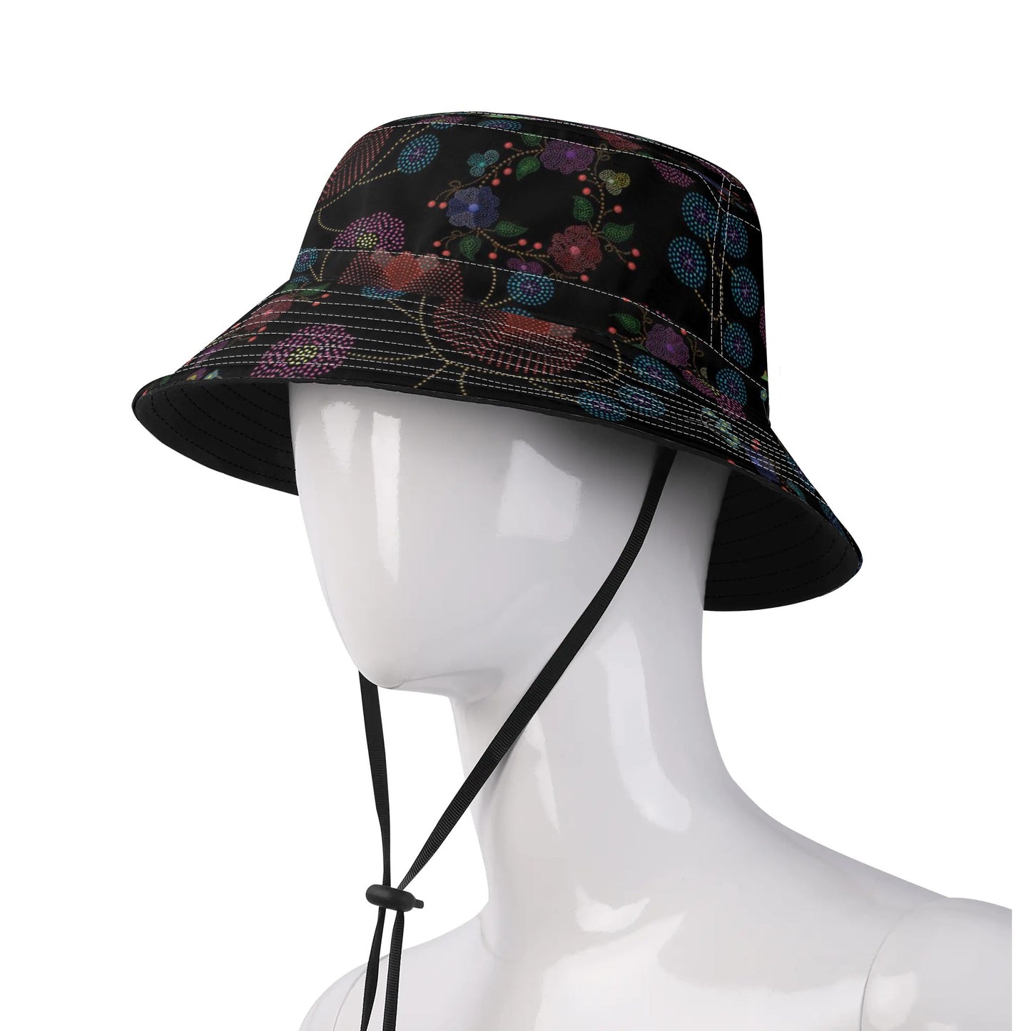 Métis Floral Dotted Adjustable Bucket Hat