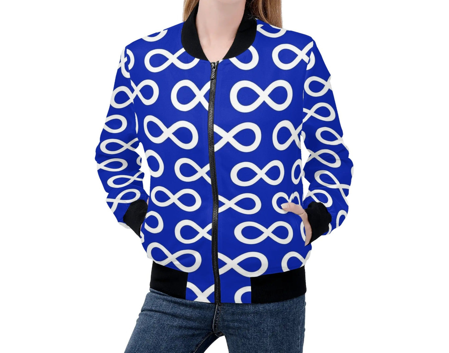 Women's Métis Infinity Zip Up Lightweight Bomber Jacket