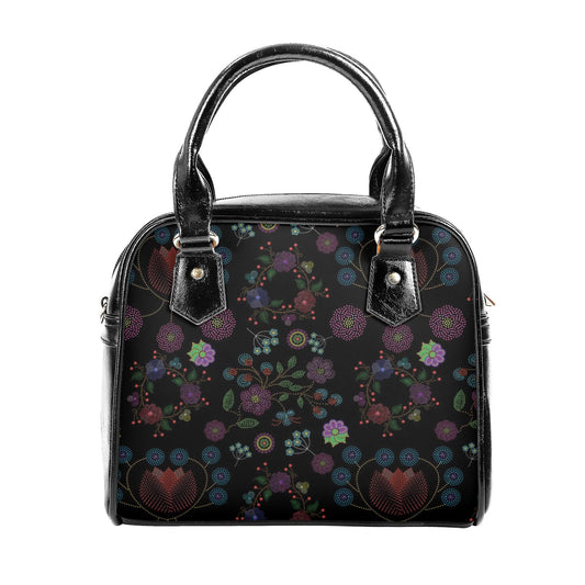 Métis Floral Dotted PU Shoulder Handbag