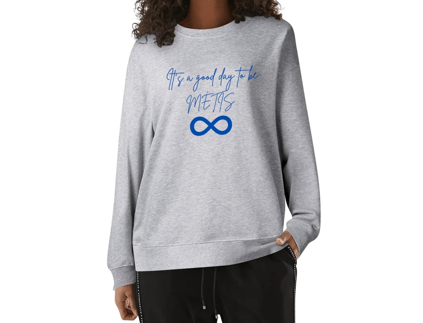 Unisex It's a Good Day to be Métis Cotton Sweatshirt