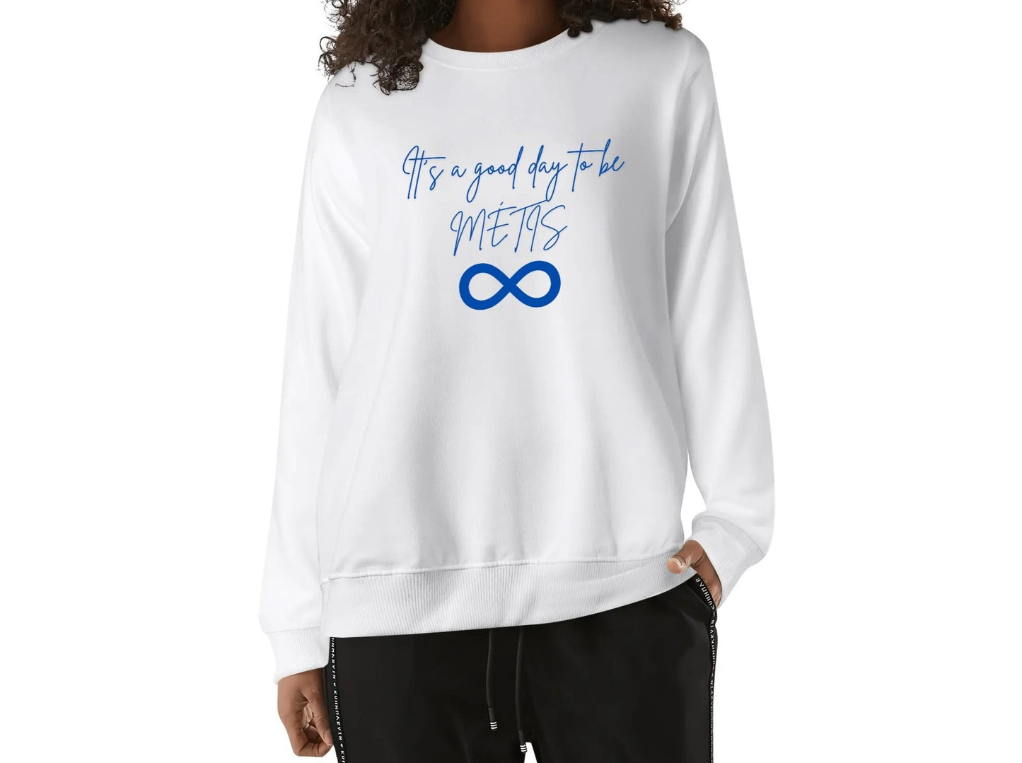 Unisex It's a Good Day to be Métis Cotton Sweatshirt