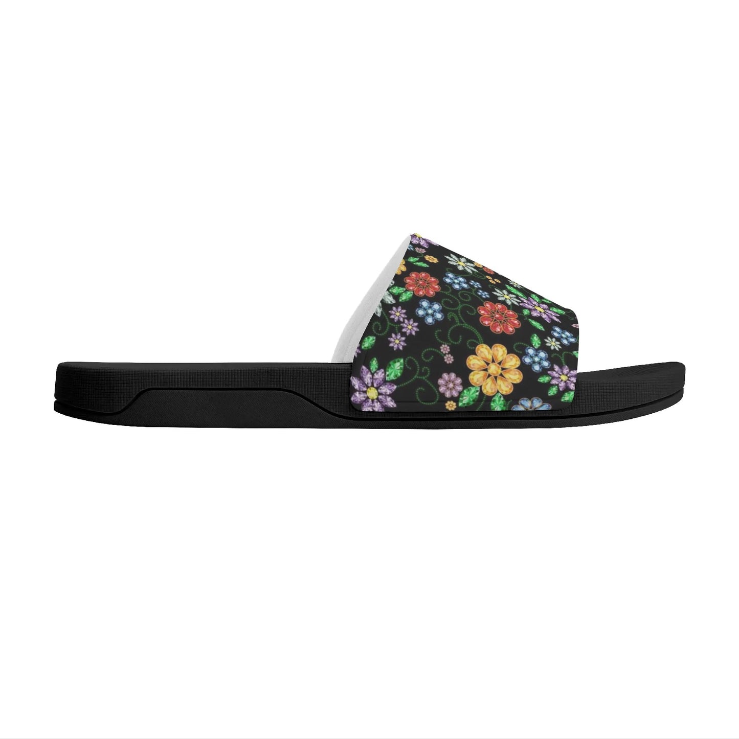 Women's Métis Inspired Floral Beaded Slide Sandals