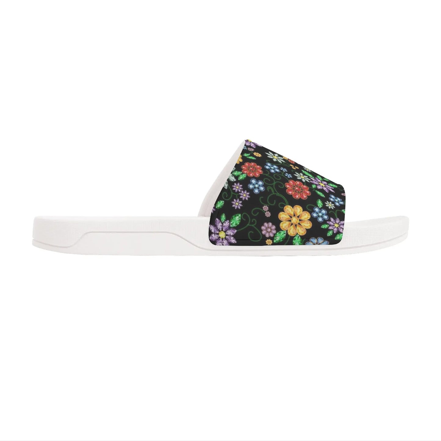 Women's Métis Inspired Floral Beaded Slide Sandals