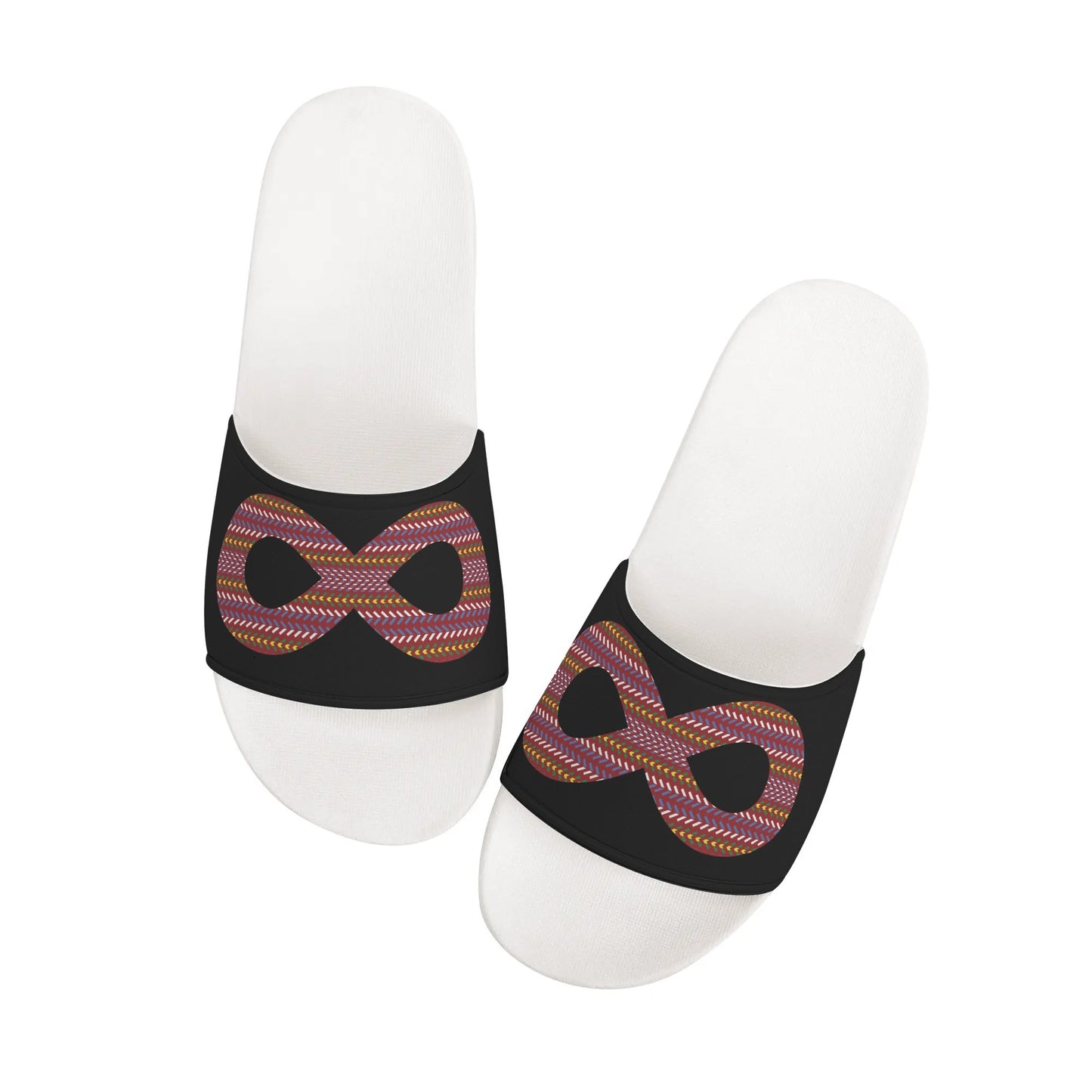 Women's Métis Sash Infinity Black Slide Sandals