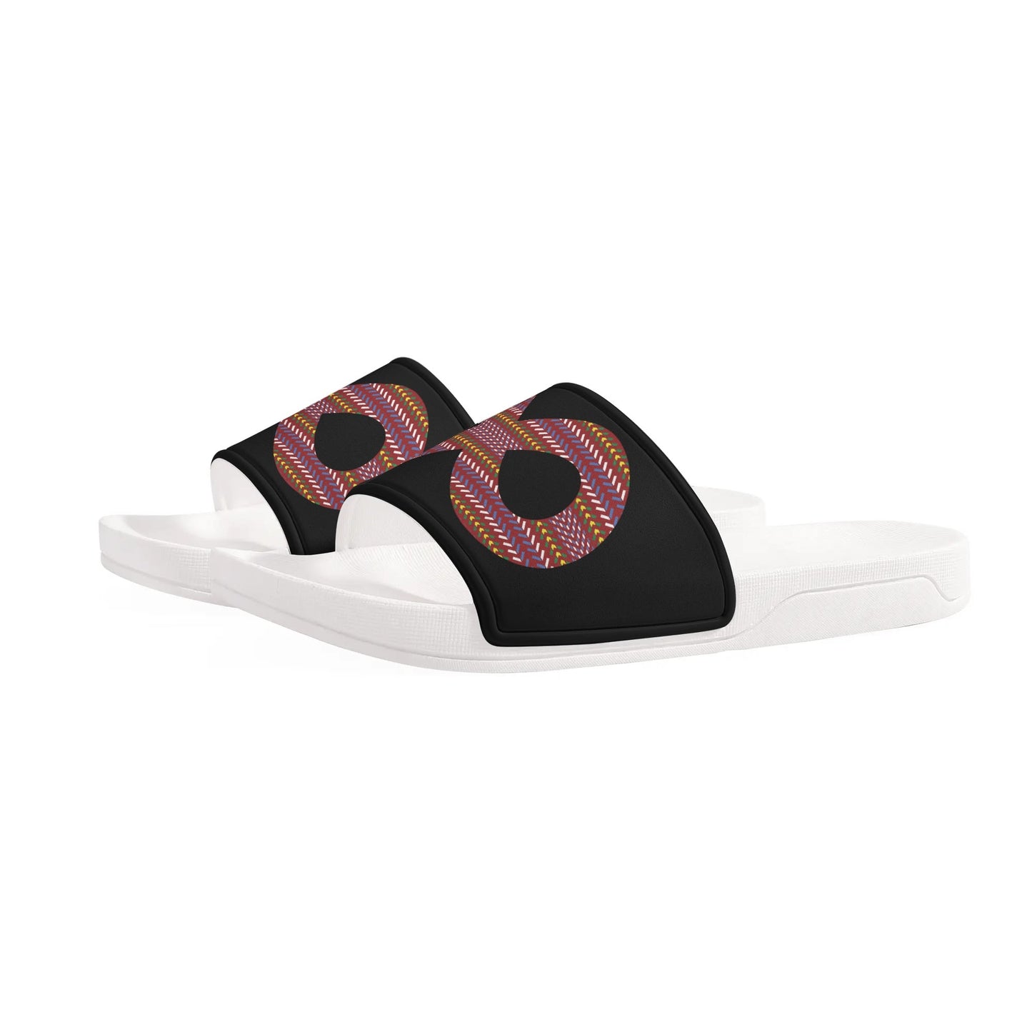 Women's Métis Sash Infinity Black Slide Sandals