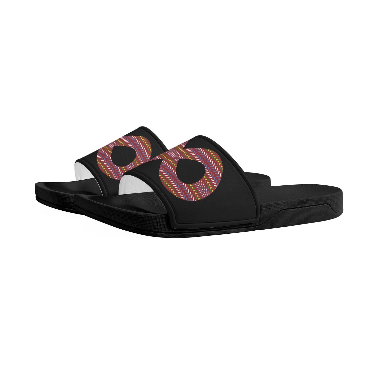 Women's Métis Sash Infinity Black Slide Sandals