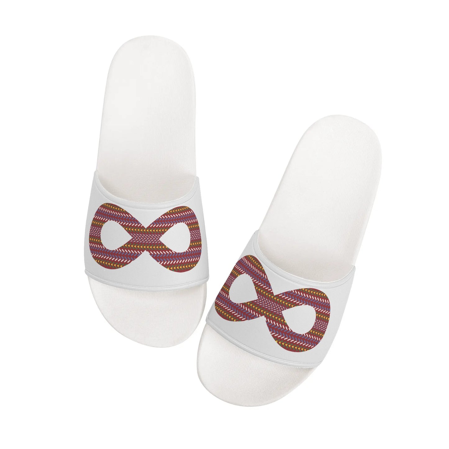 Women's Métis Sash Infinity White Slide Sandals